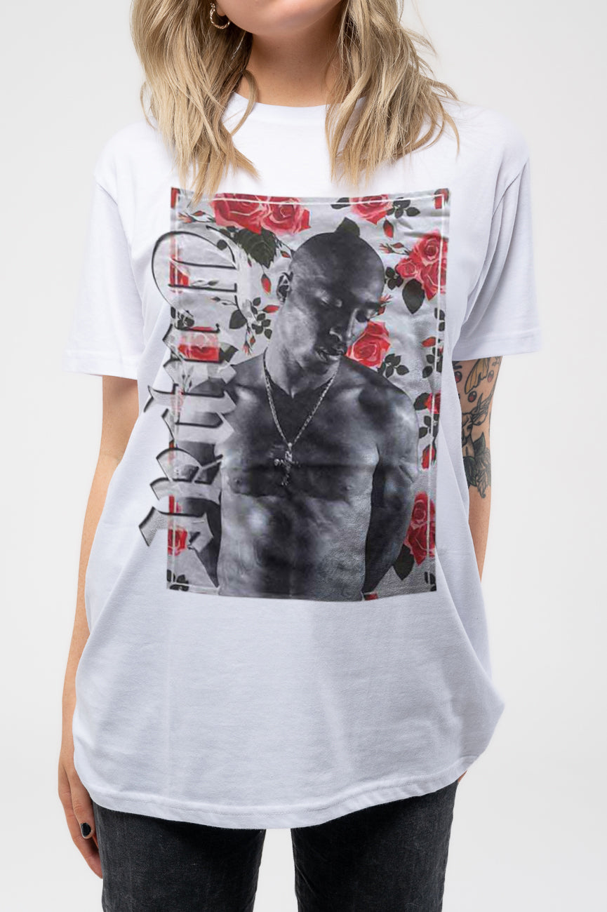 Tupac Floral Logo Skinny Fit T Shirt product image 3