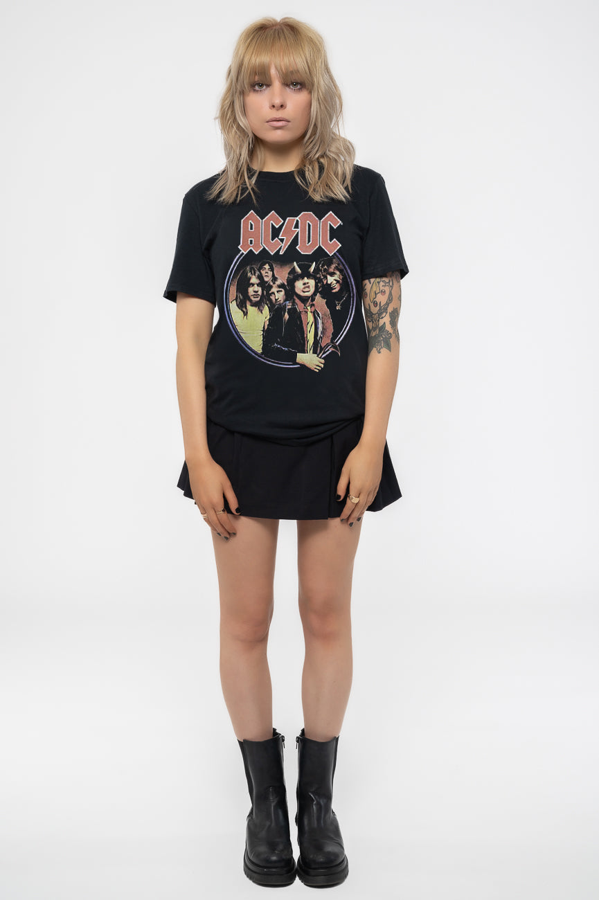 AC/DC Highway To Hell Circle Womens Skinny Fit T Shirt product image 2