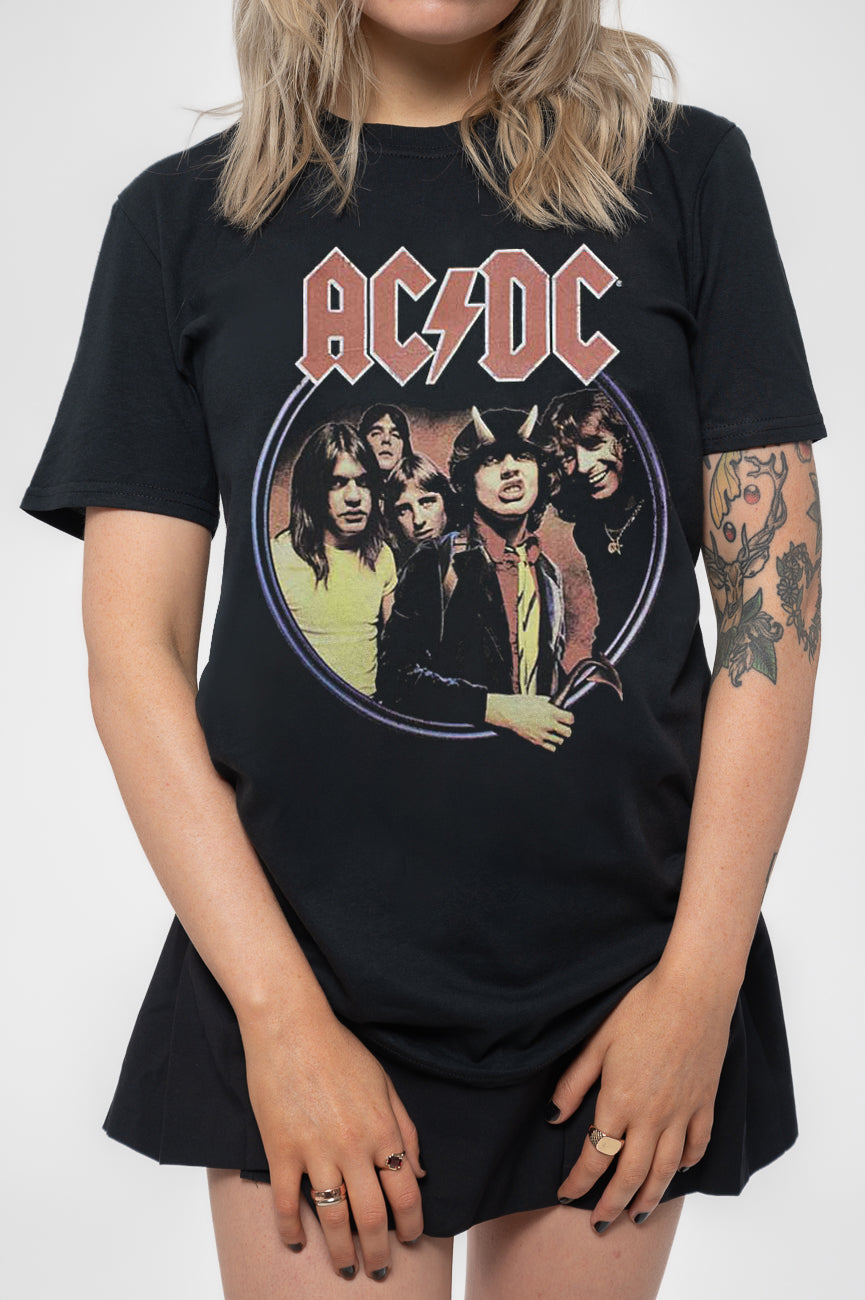 AC/DC Highway To Hell Circle Womens Skinny Fit T Shirt product image 3