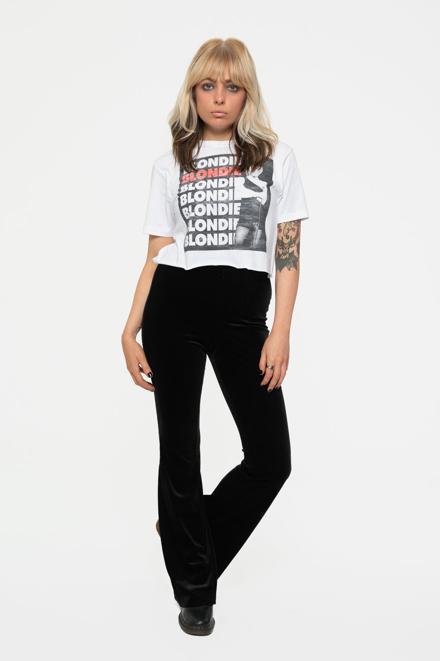 Blondie Stacked Band Logo Crop Top product image 2
