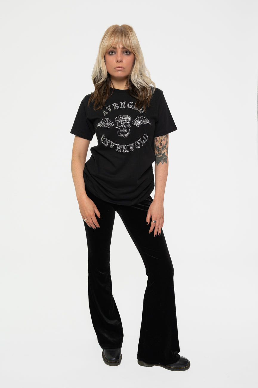 Avenged Sevenfold Diamante Deathbat Skinny Fit T Shirt product image 2