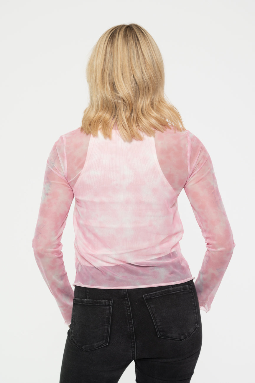 AC/DC Plug Me In Long Sleeve Mesh Crop Top product image 4