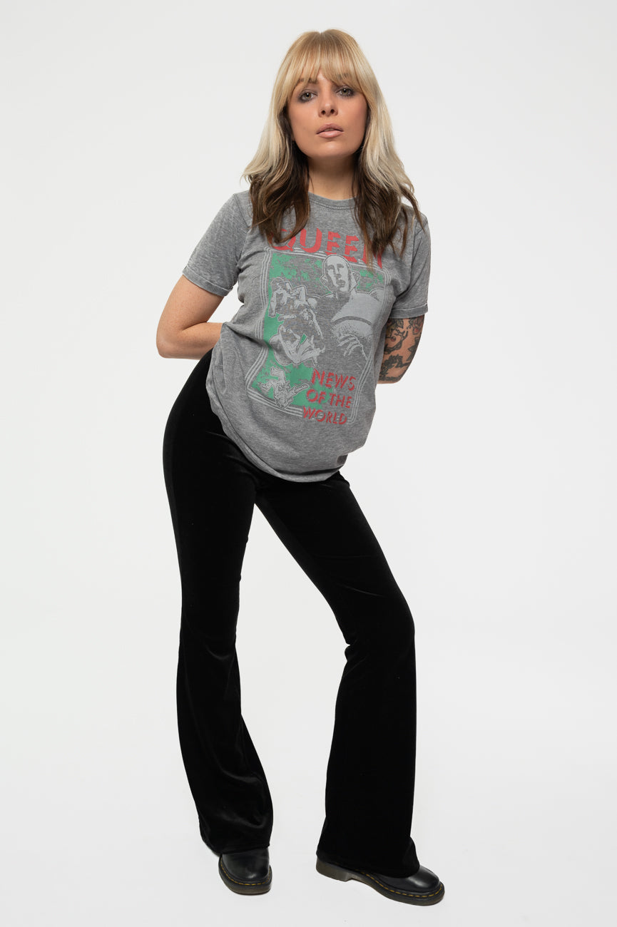 Queen News Of The World Burnout T Shirt product image 5