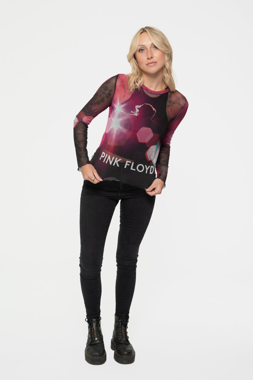 Pink Floyd Knebworth 90 Long Sleeve Mesh Crop Top product image 2