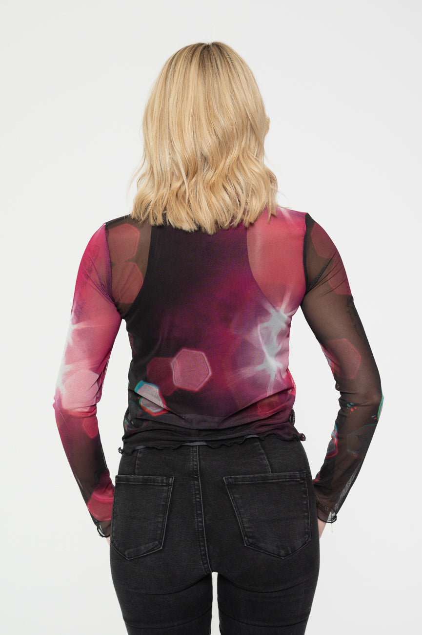 Pink Floyd Knebworth 90 Long Sleeve Mesh Crop Top product image 4
