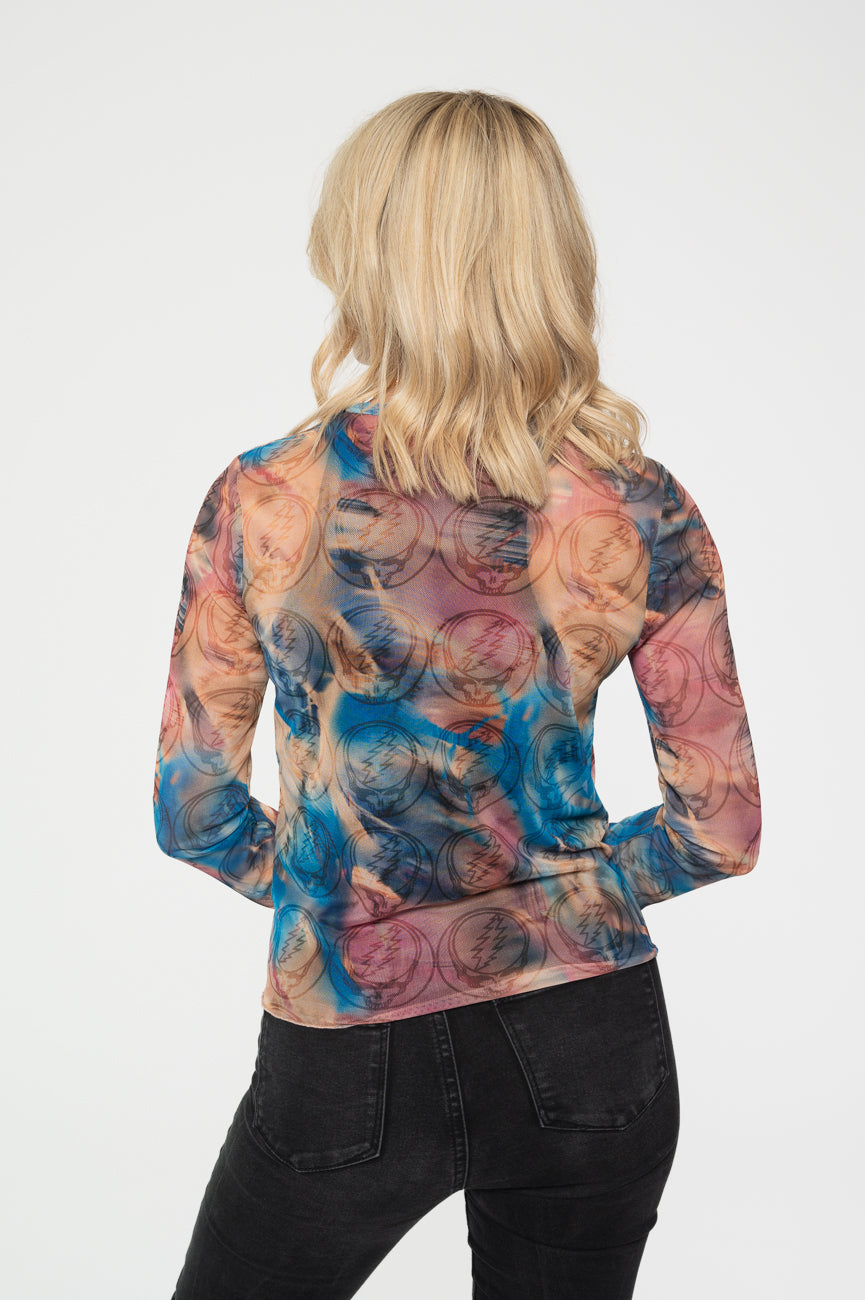 Grateful Dead Stealy Long Sleeve Mesh Crop Top product image 4