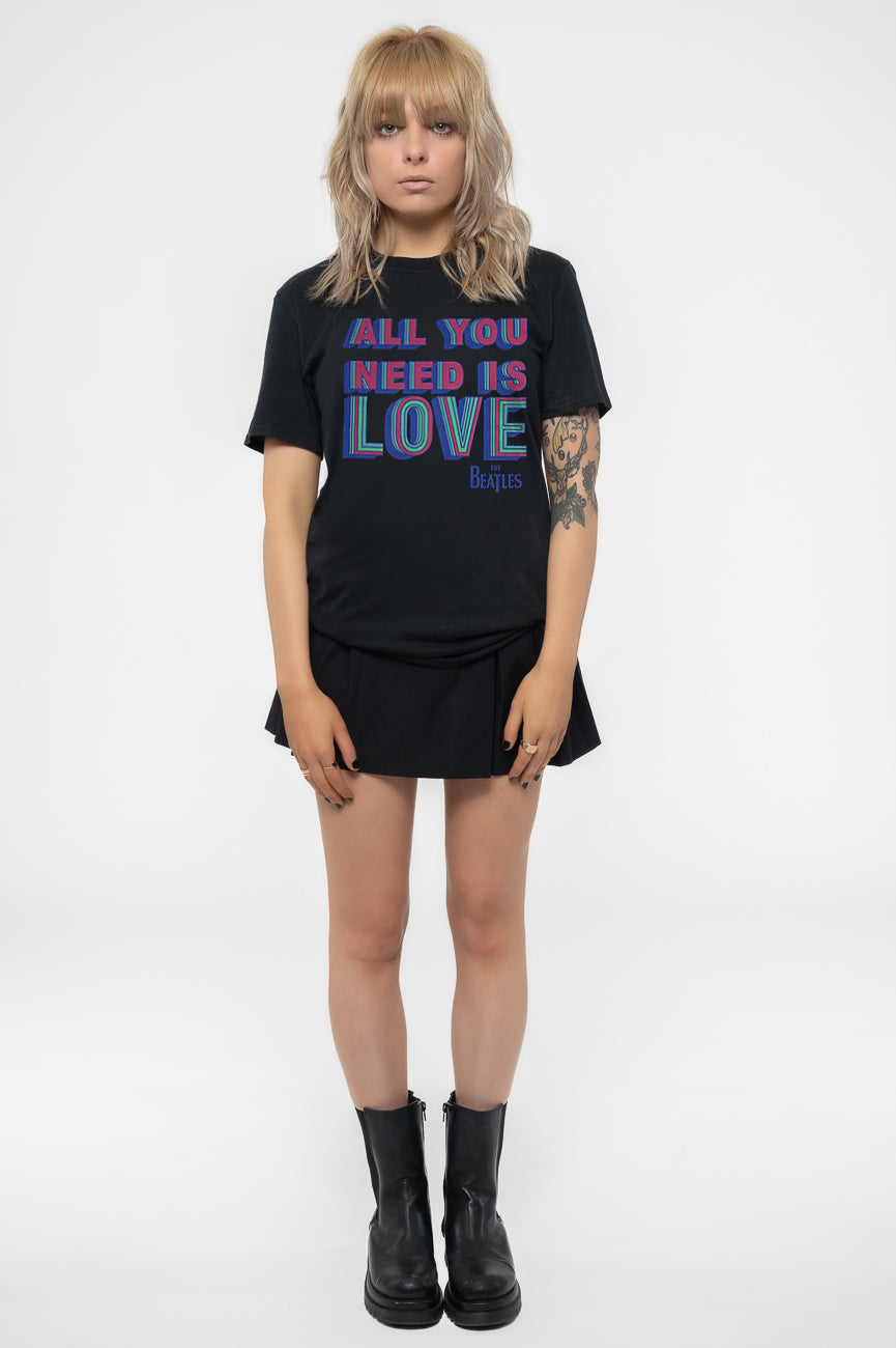 The Beatles All You Need Is Love Womens Skinny Fit T Shirt product image 2