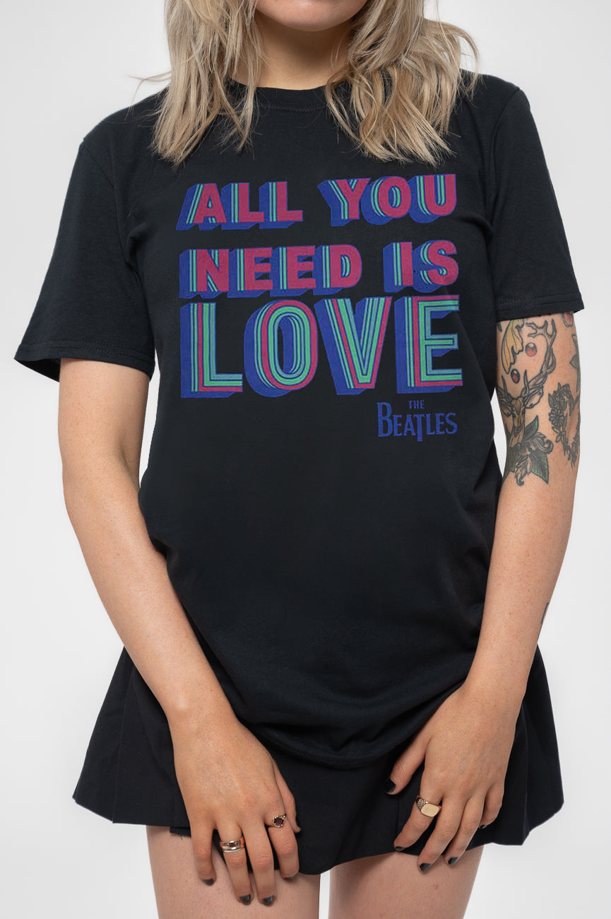 The Beatles All You Need Is Love Womens Skinny Fit T Shirt product image 3