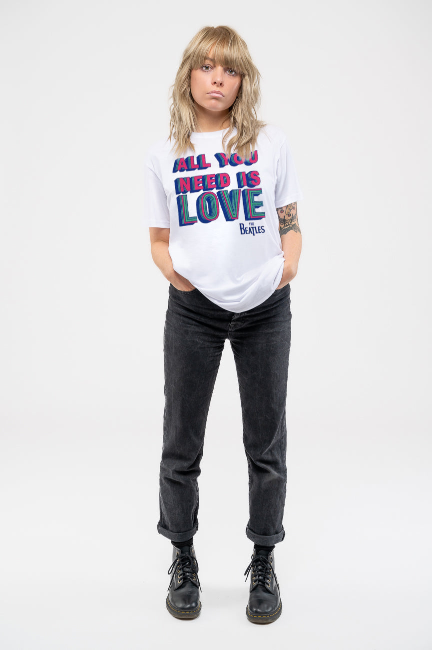 The Beatles All You Need Is Love Skinny Fit T Shirt product image 2