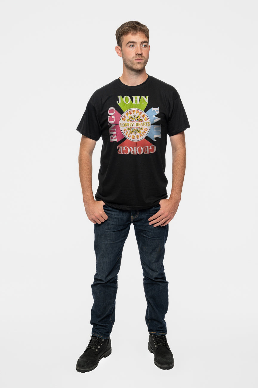 The Beatles Sgt Pepper Drum And Names T Shirt product image 2