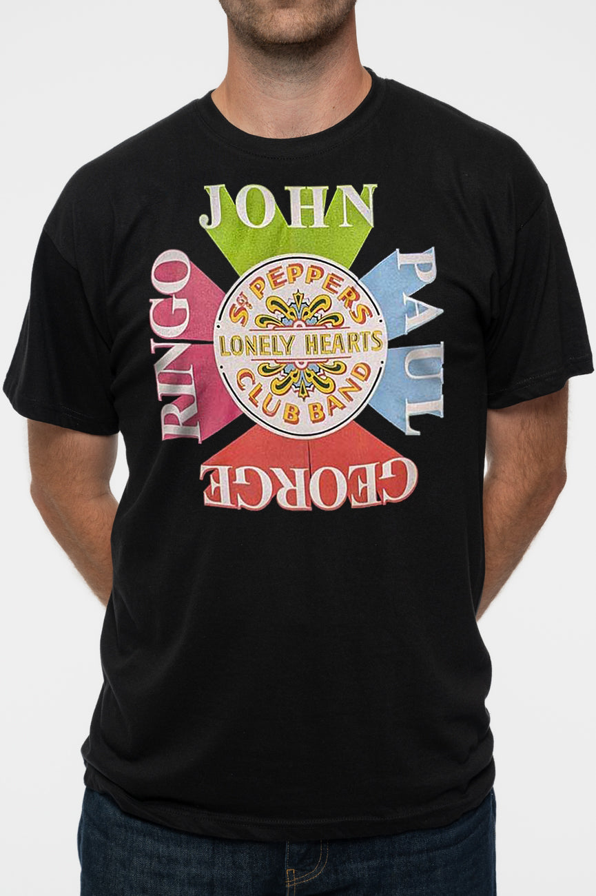 The Beatles Sgt Pepper Drum And Names T Shirt product image 3