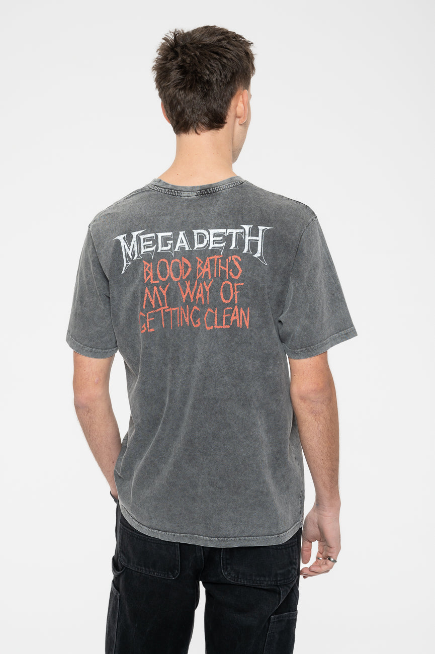 Megadeth Blood Bath Stone Limited Edition 999 Only Wash T product image 4