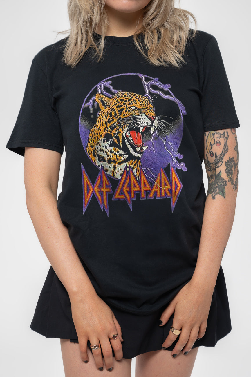 Def Leppard Lightning Leopard T Shirt product image 3