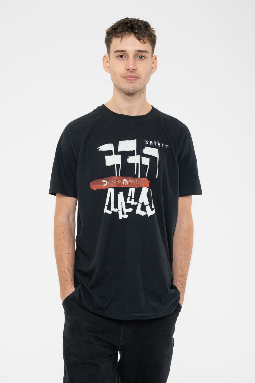 Depeche Mode White Spirit Red Logo Tour T Shirt product image 1