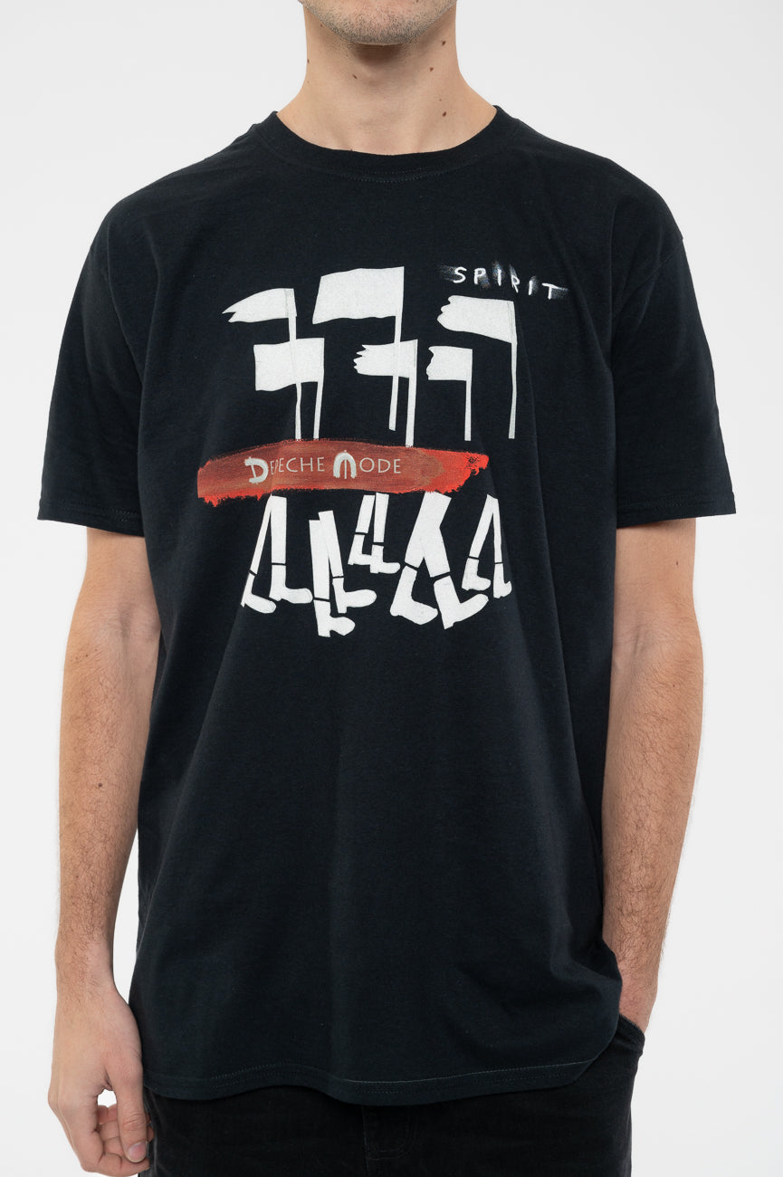 Depeche Mode White Spirit Red Logo Tour T Shirt product image 3