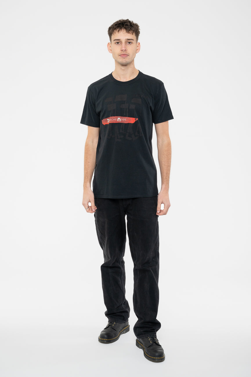 Depeche Mode Black Spirit Red Logo T Shirt product image 2
