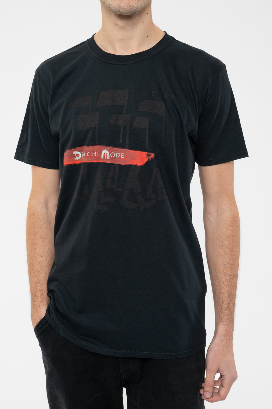 Depeche Mode Black Spirit Red Logo T Shirt product image 3
