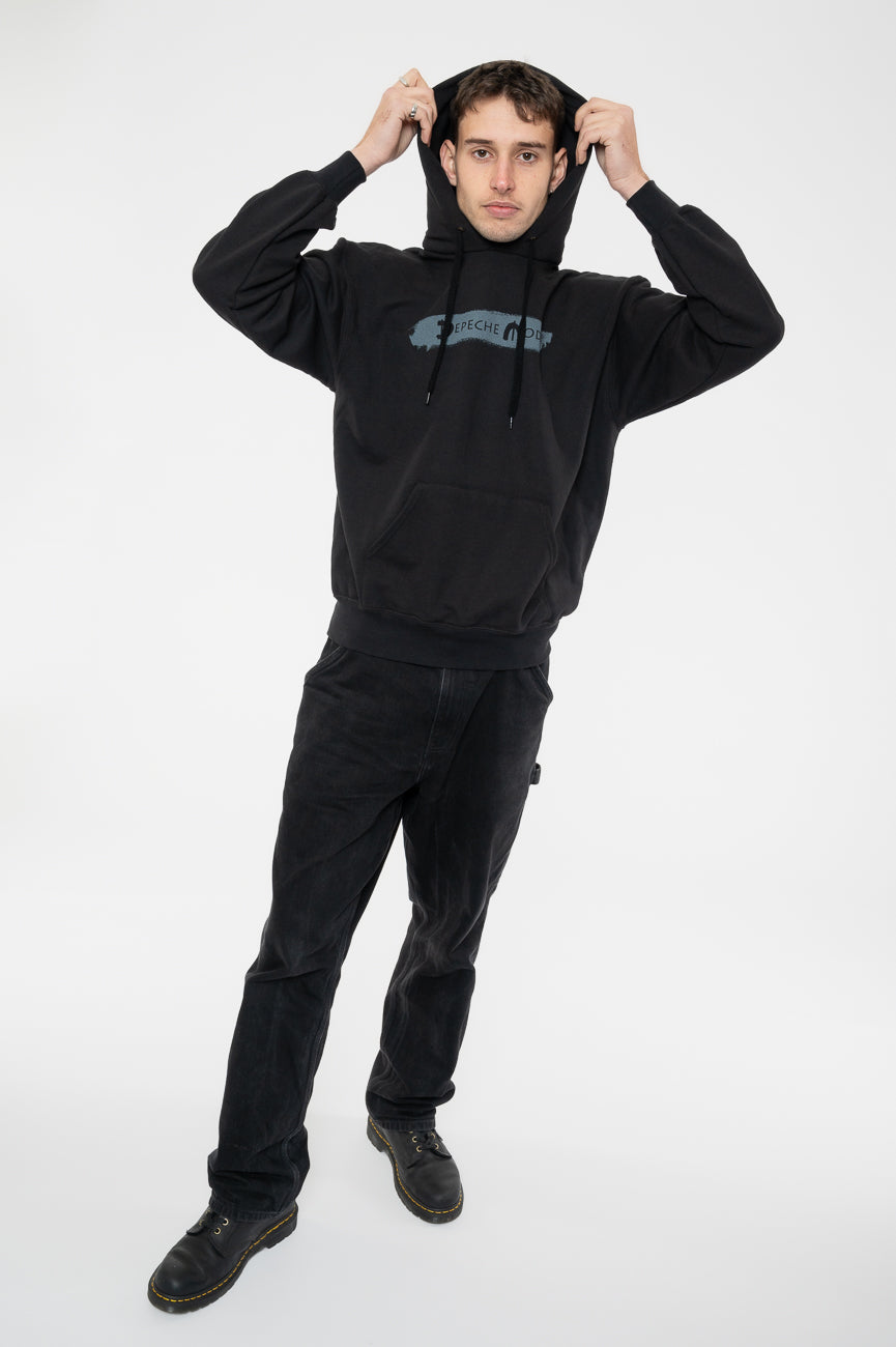 Depeche Mode Grey Logo Global Spirit Tour Pullover Hoodie product image 5