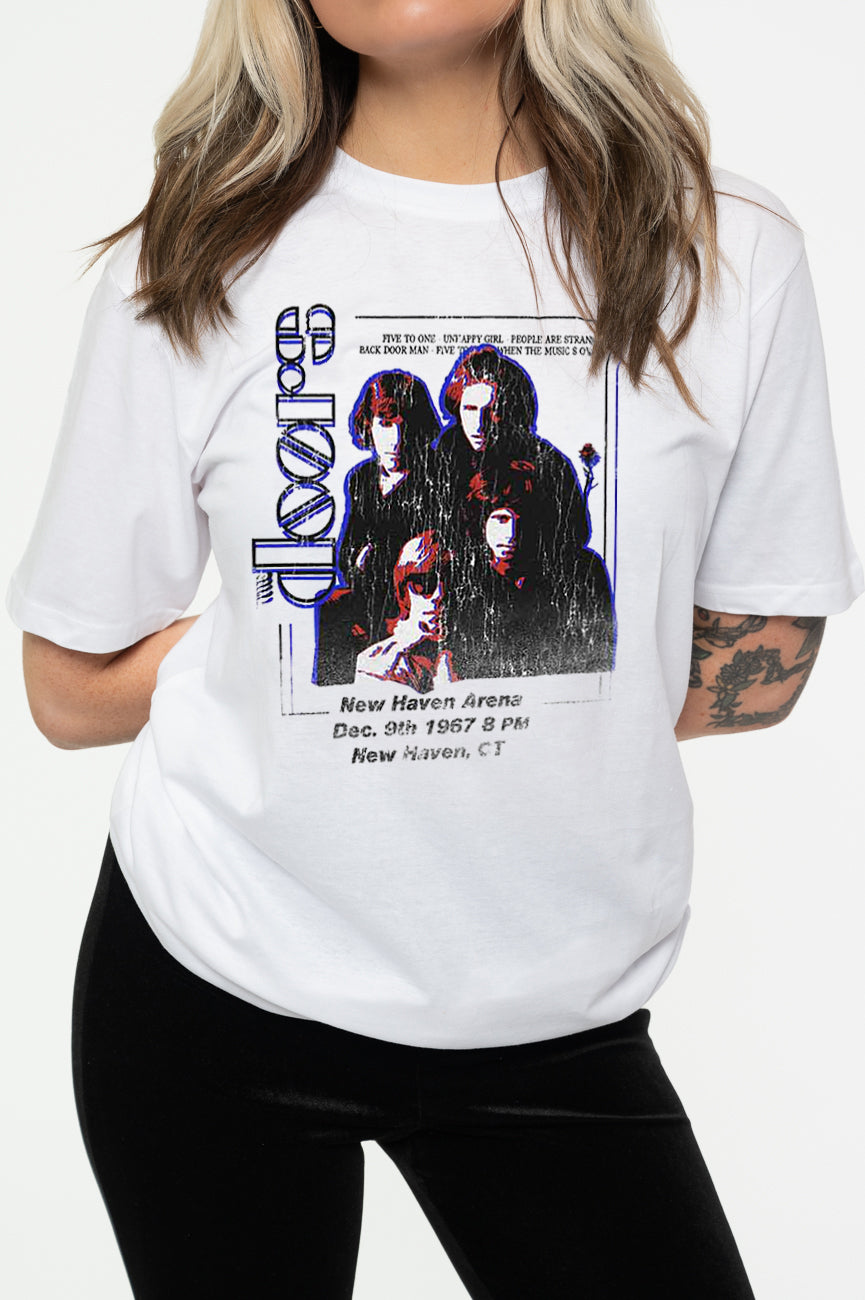 The Doors New Haven Arena 1967 Vintage Flyer T Shirt product image 2
