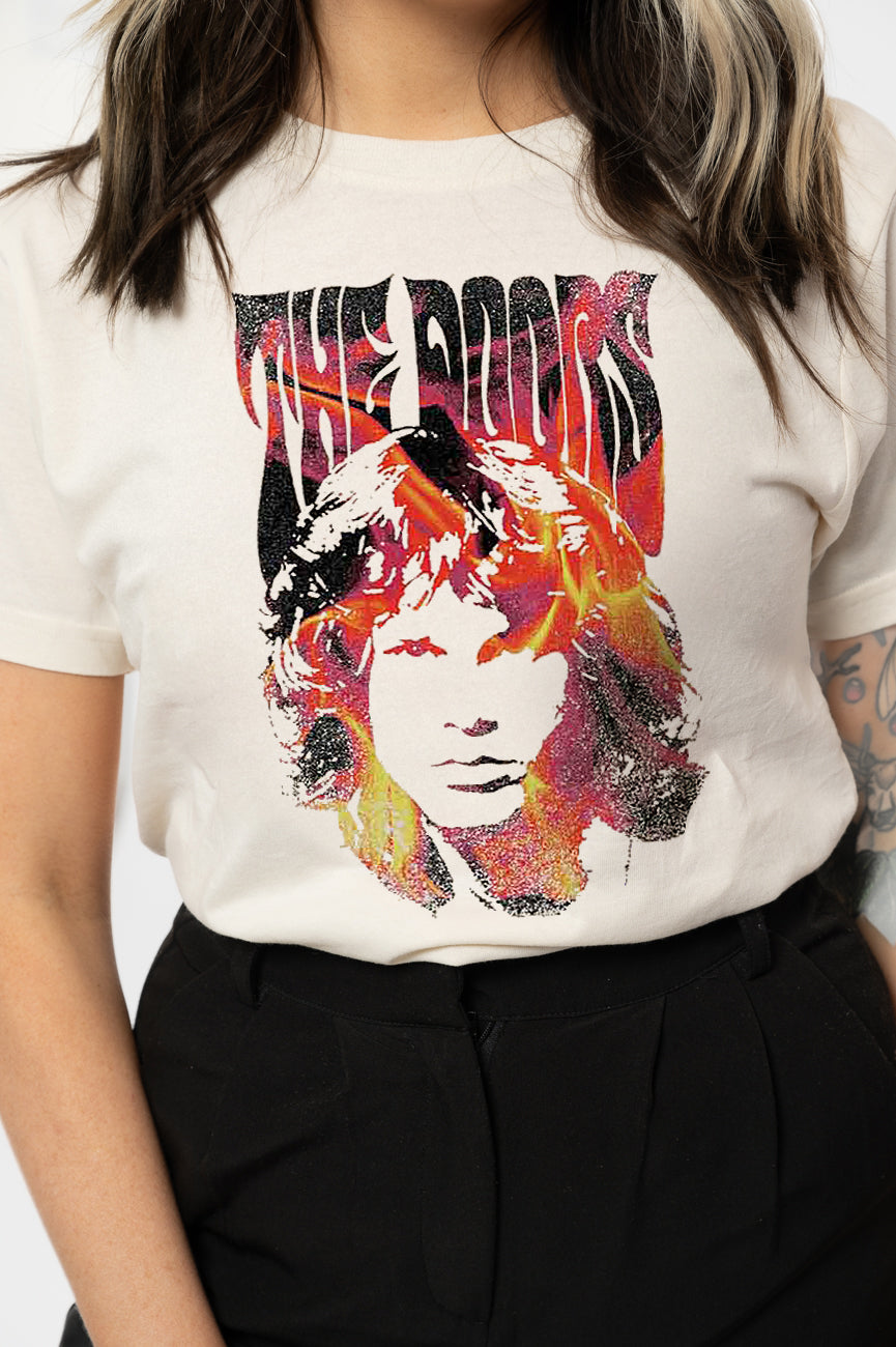 The Doors Jim Face Fire T Shirt product image 3