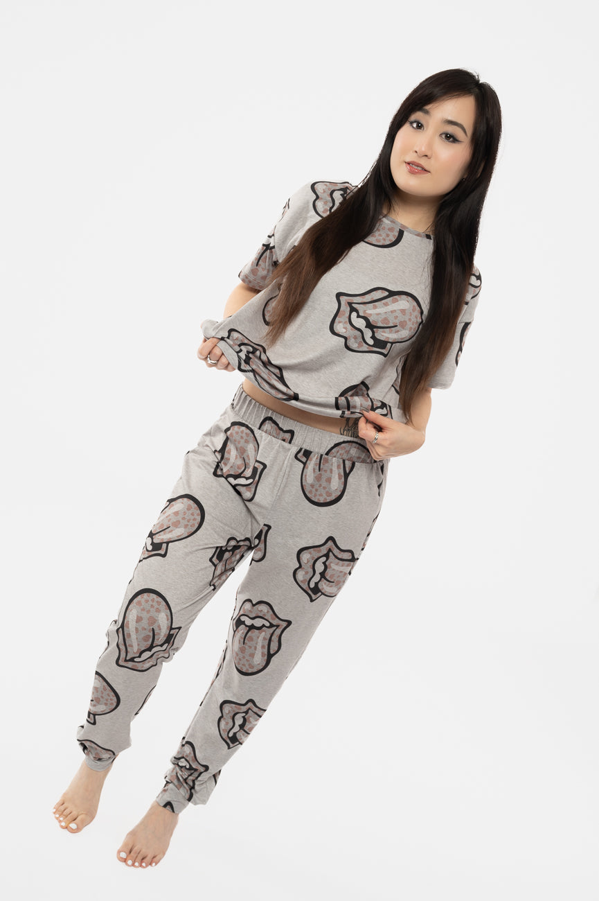 The Rolling Stones Heart Tongue Pyjamas product image 5