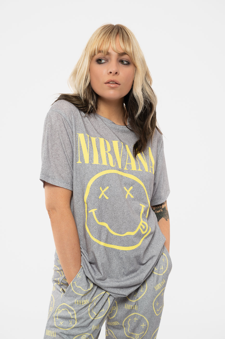 Nirvana Yellow Grunge Smile Pyjamas product image 1