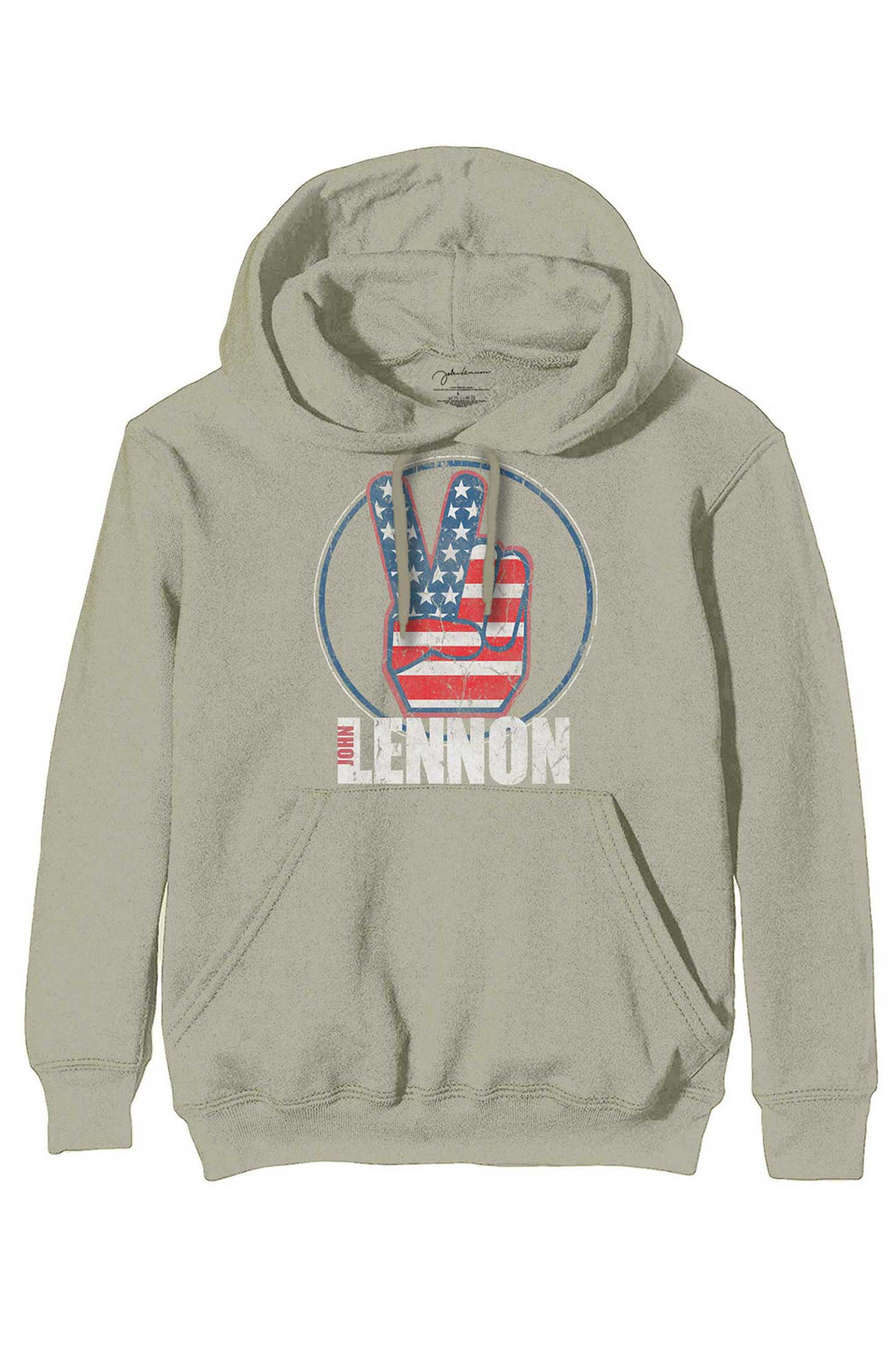 John Lennon Peace Fingers US Flag Hoodie product image 1