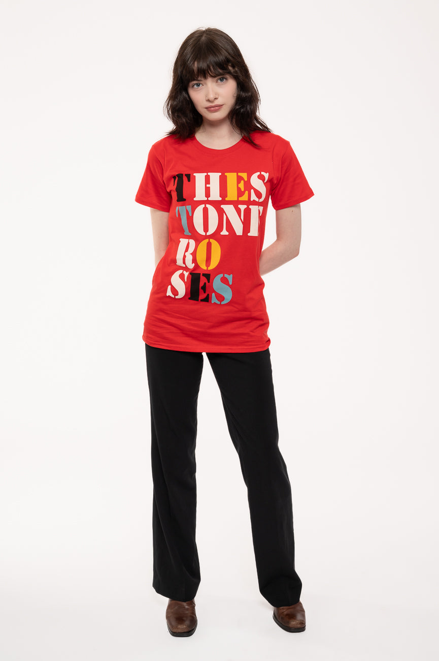 The Stone Roses Stacked Band Logo T Shirt product image 2