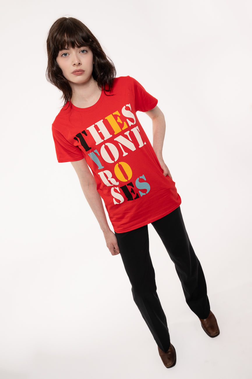 The Stone Roses Stacked Band Logo T Shirt product image 5