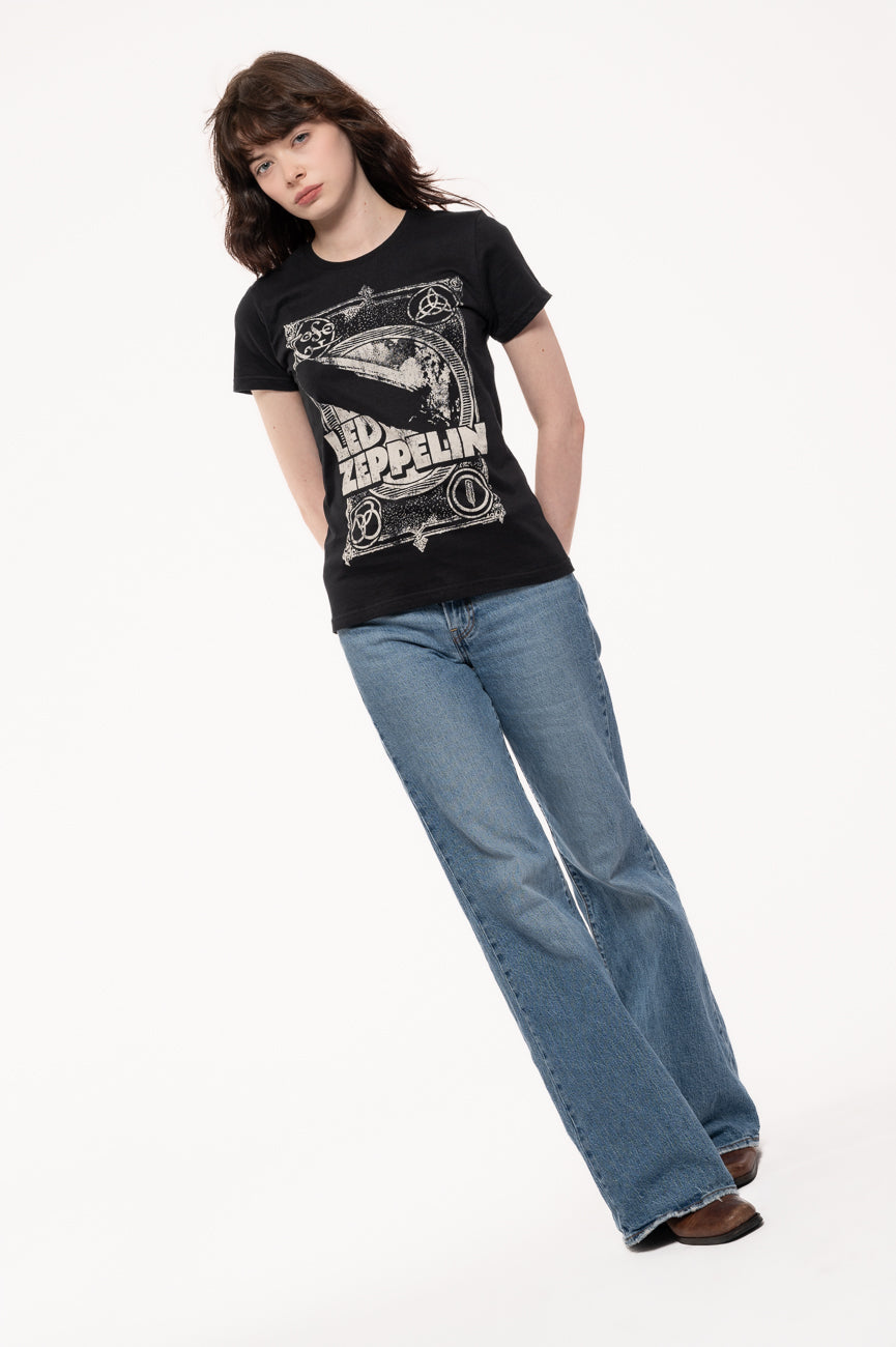 Led Zeppelin Vintage Print LZ1 Skinny Fit T Shirt product image 5