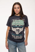 Lynyrd Skynyrd Winged Skull Pigment Dye Wash T Shirt product image 1