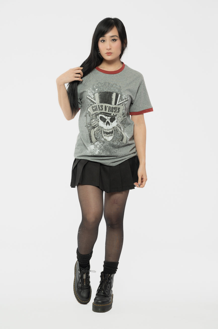 Guns N' Roses Faded Skull Ringer T Shirt product image 2