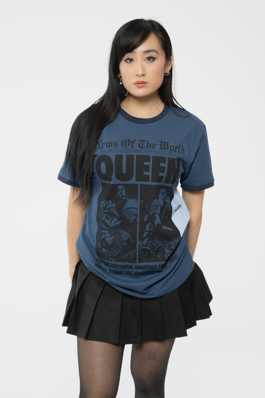 Queen News of the World Ringer T Shirt product image 1