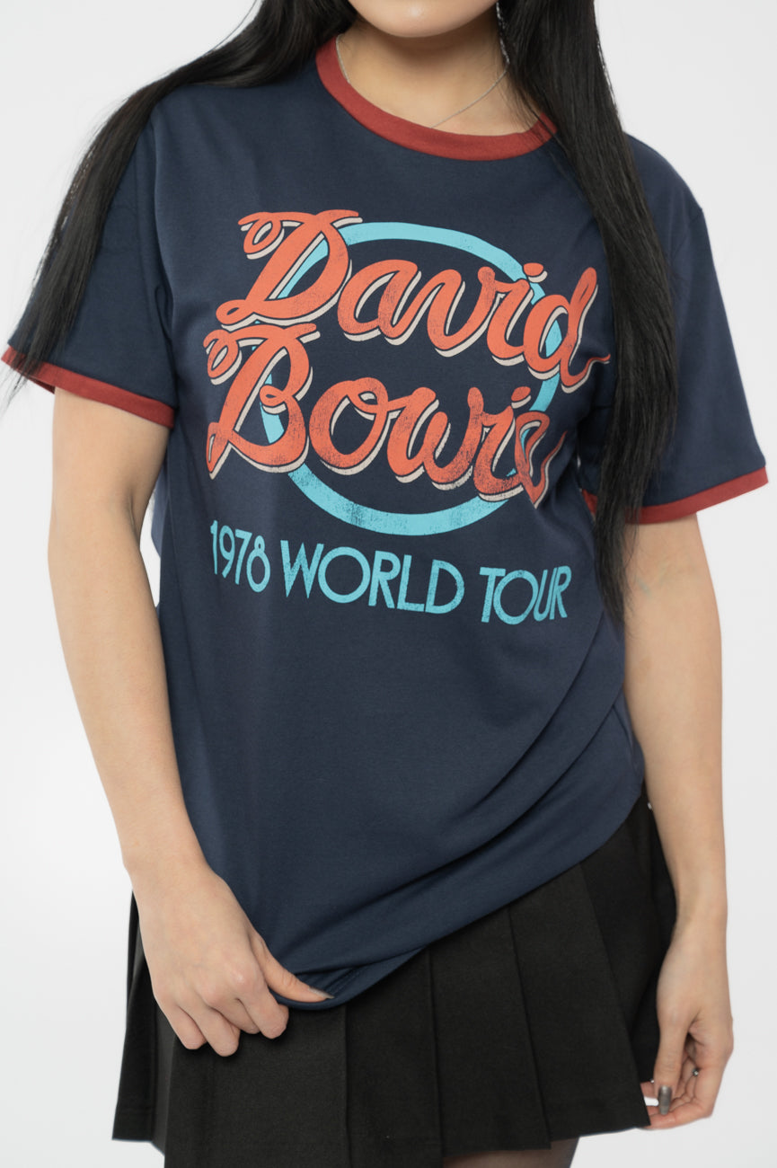 David Bowie 1978 World Tour Ringer T Shirt product image 3