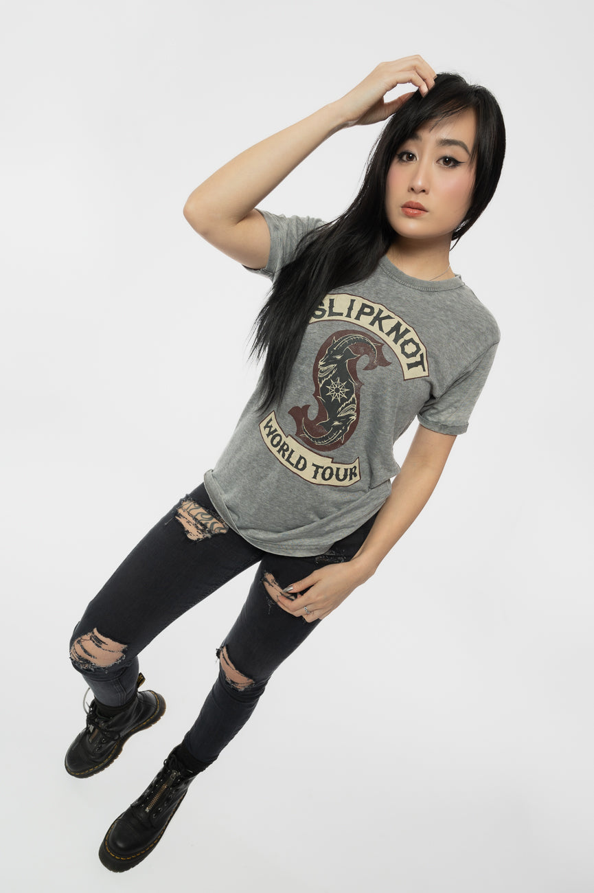 Slipknot World Tour Tribal Burnout T Shirt product image 5