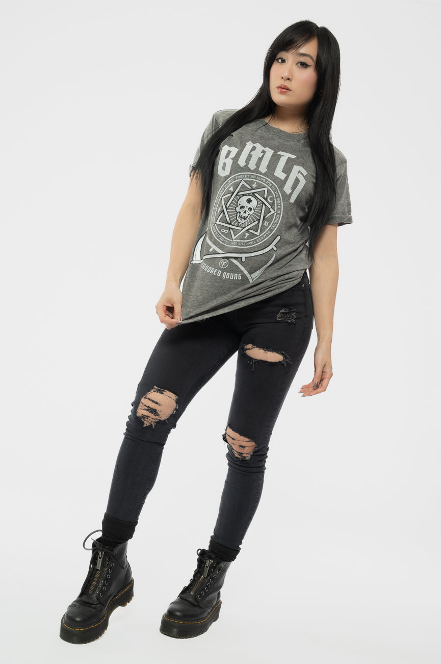 Bring Me The Horizon Crooked Young Burnout T Shirt product image 5