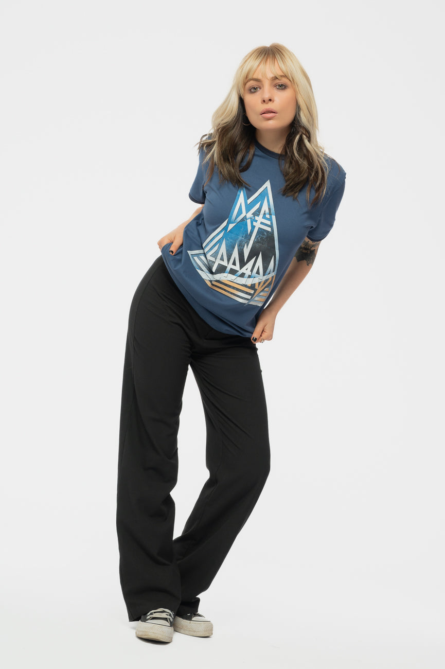 Def Leppard Triangle Logo Ringer T Shirt product image 5