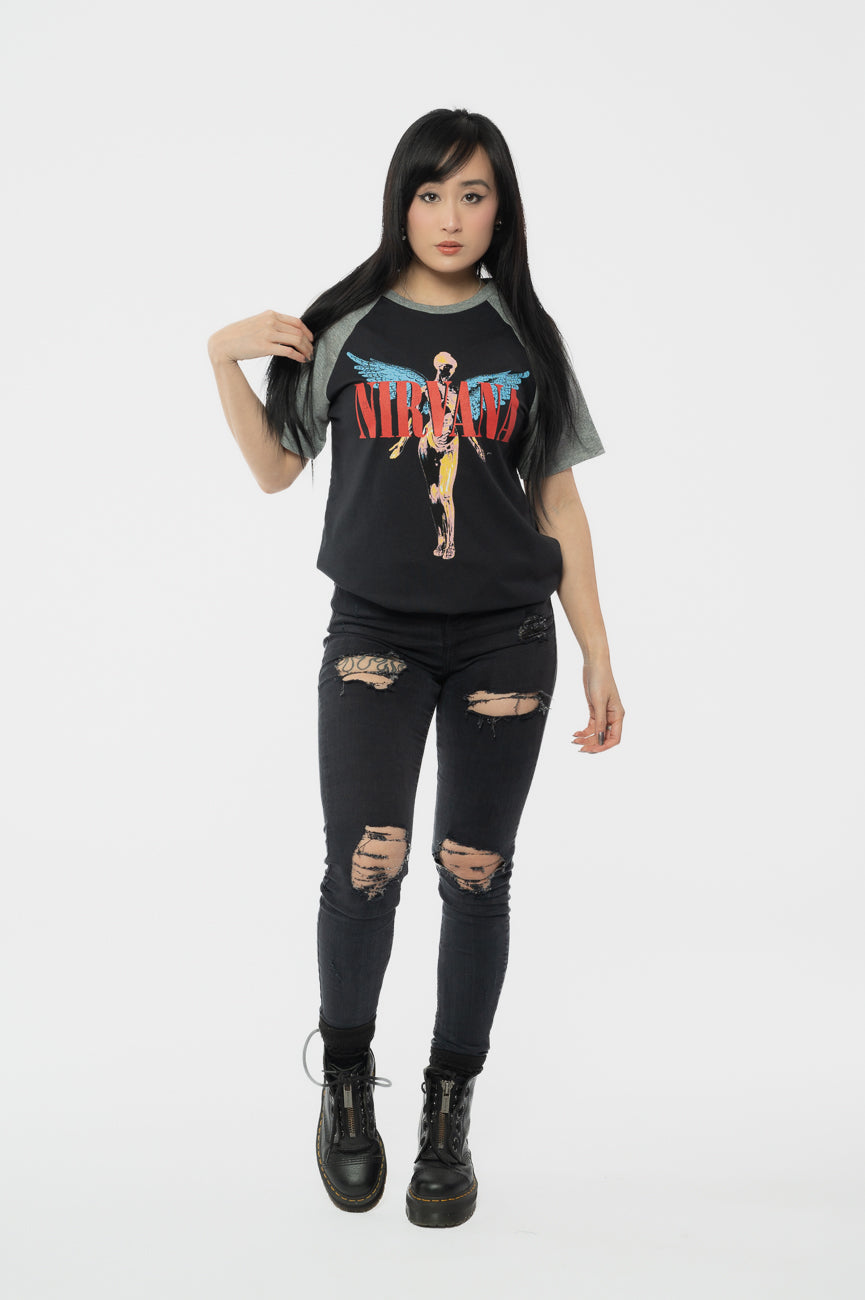 Nirvana In Utero Angelic Raglan T Shirt product image 2