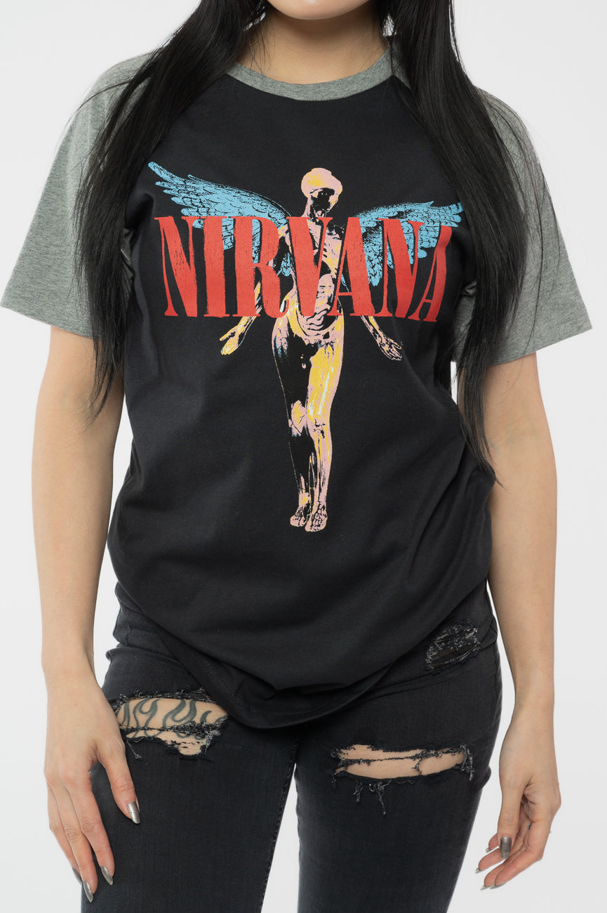 Nirvana In Utero Angelic Raglan T Shirt product image 3