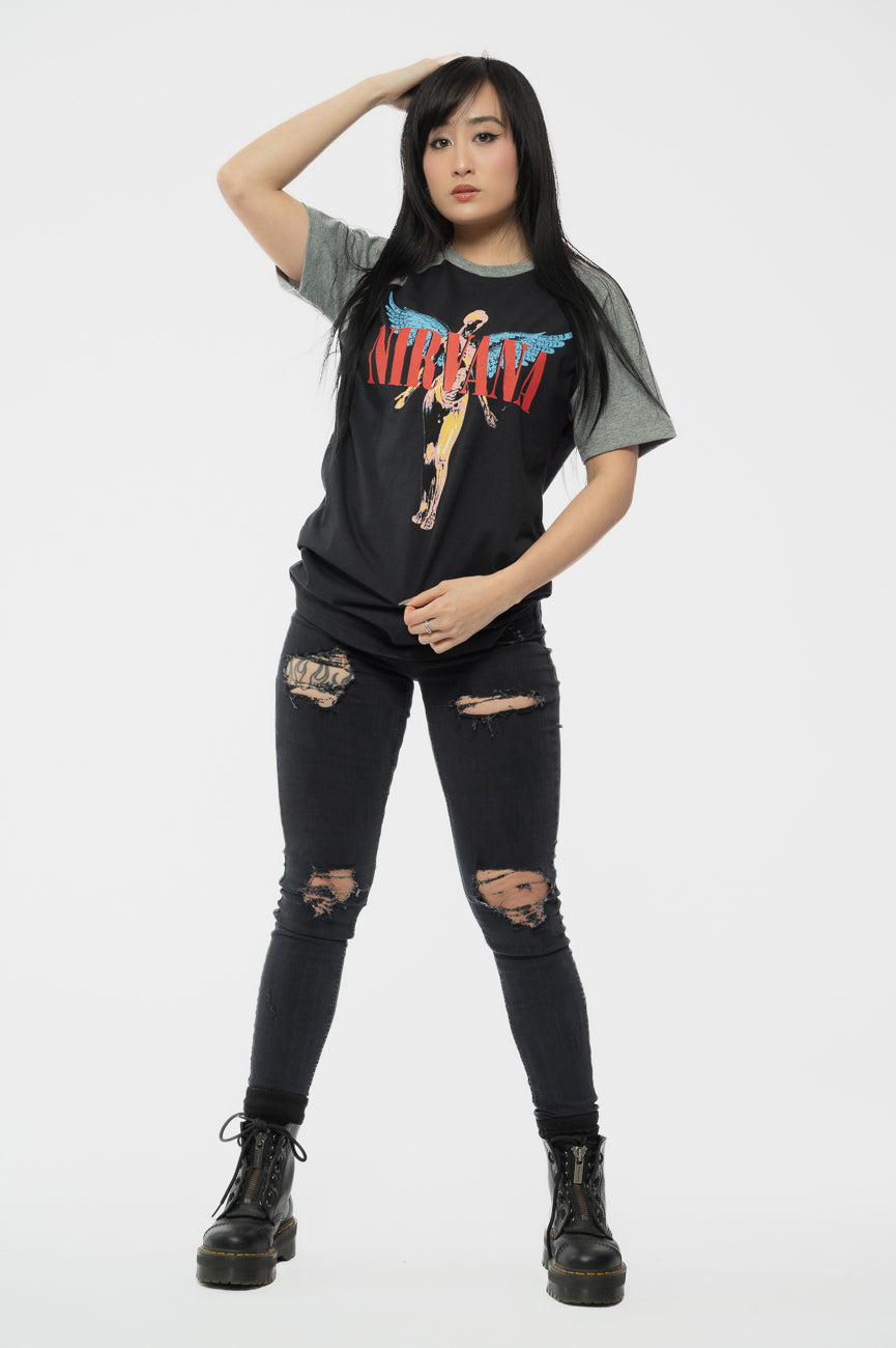 Nirvana In Utero Angelic Raglan T Shirt product image 5