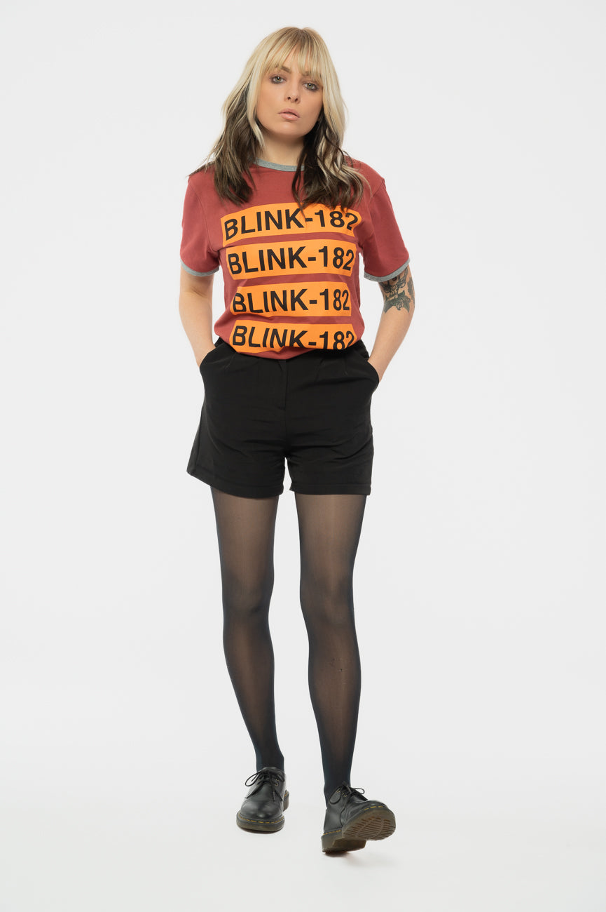 Blink-182 Logo Repeat Ringer T Shirt product image 2