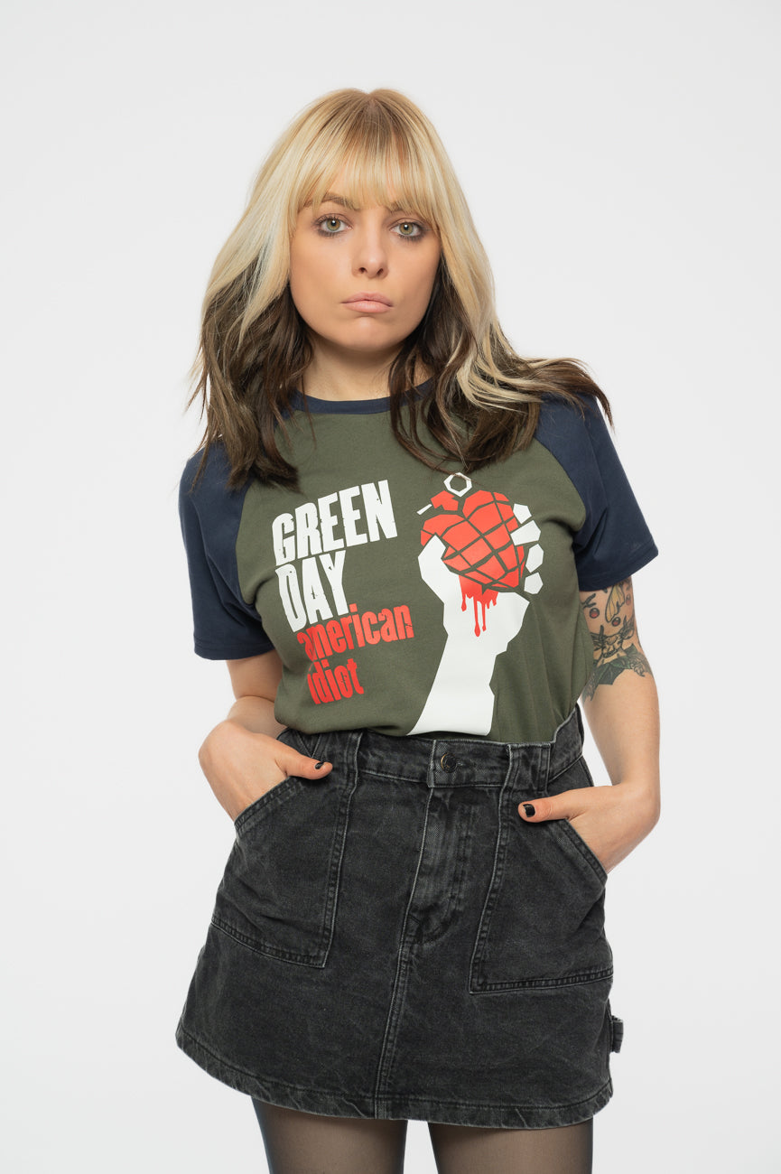 Green Day American Idiot Raglan T Shirt product image 1