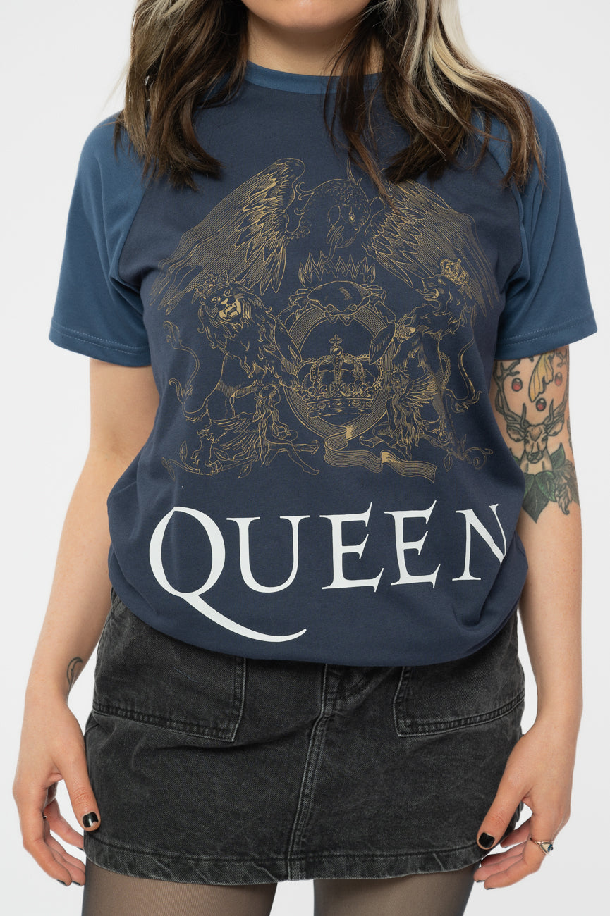 Queen Classic Crest Raglan T Shirt product image 3