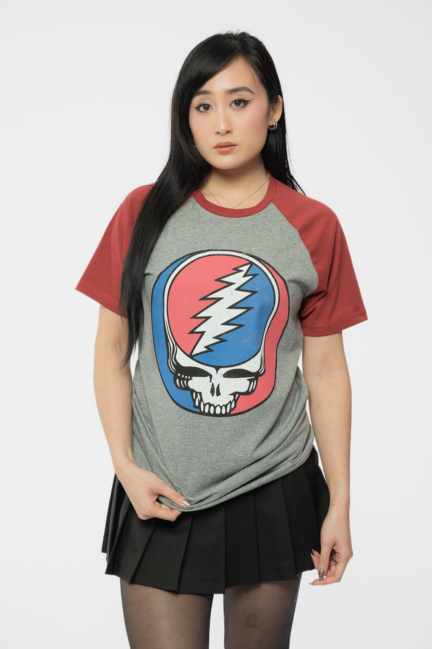 Grateful Dead Steal Your Face Raglan T Shirt product image 1