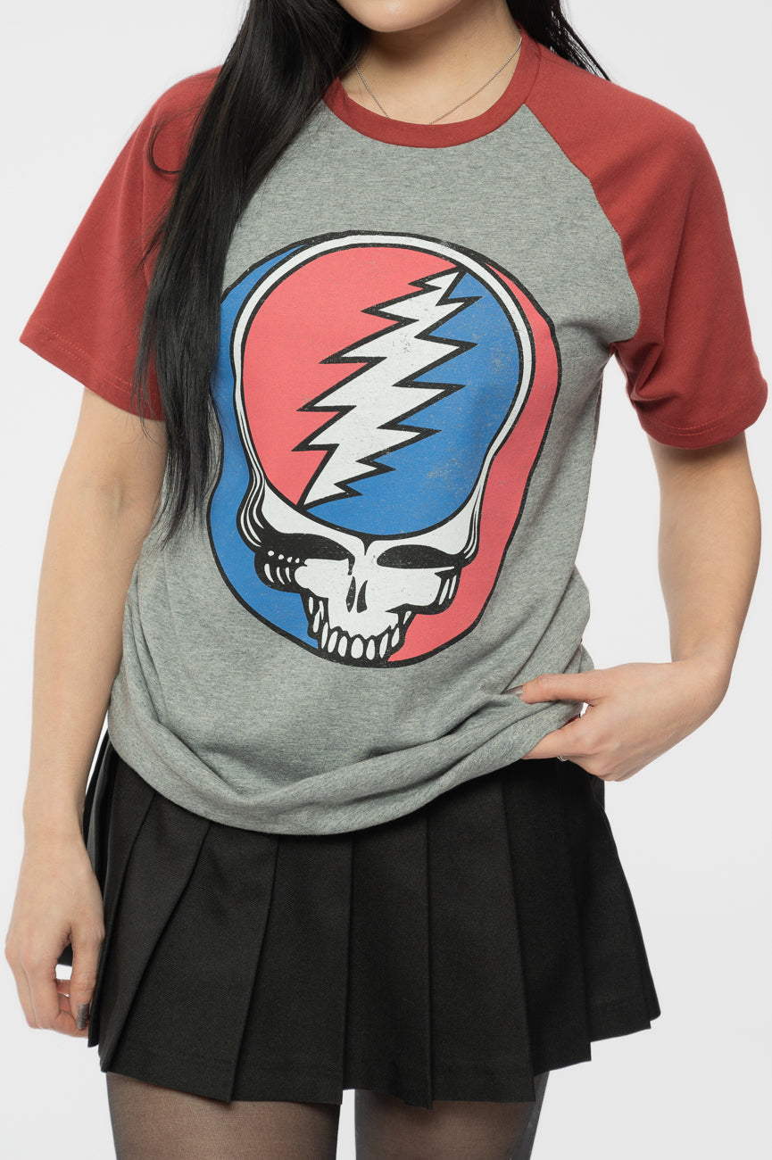 Grateful Dead Steal Your Face Raglan T Shirt product image 3