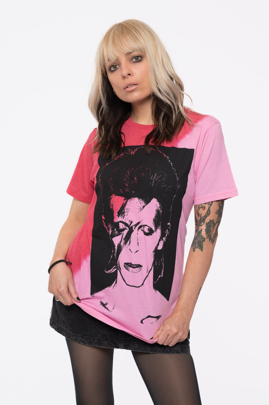 David Bowie Aladdin Sane Dye Wash T Shirt product image 1