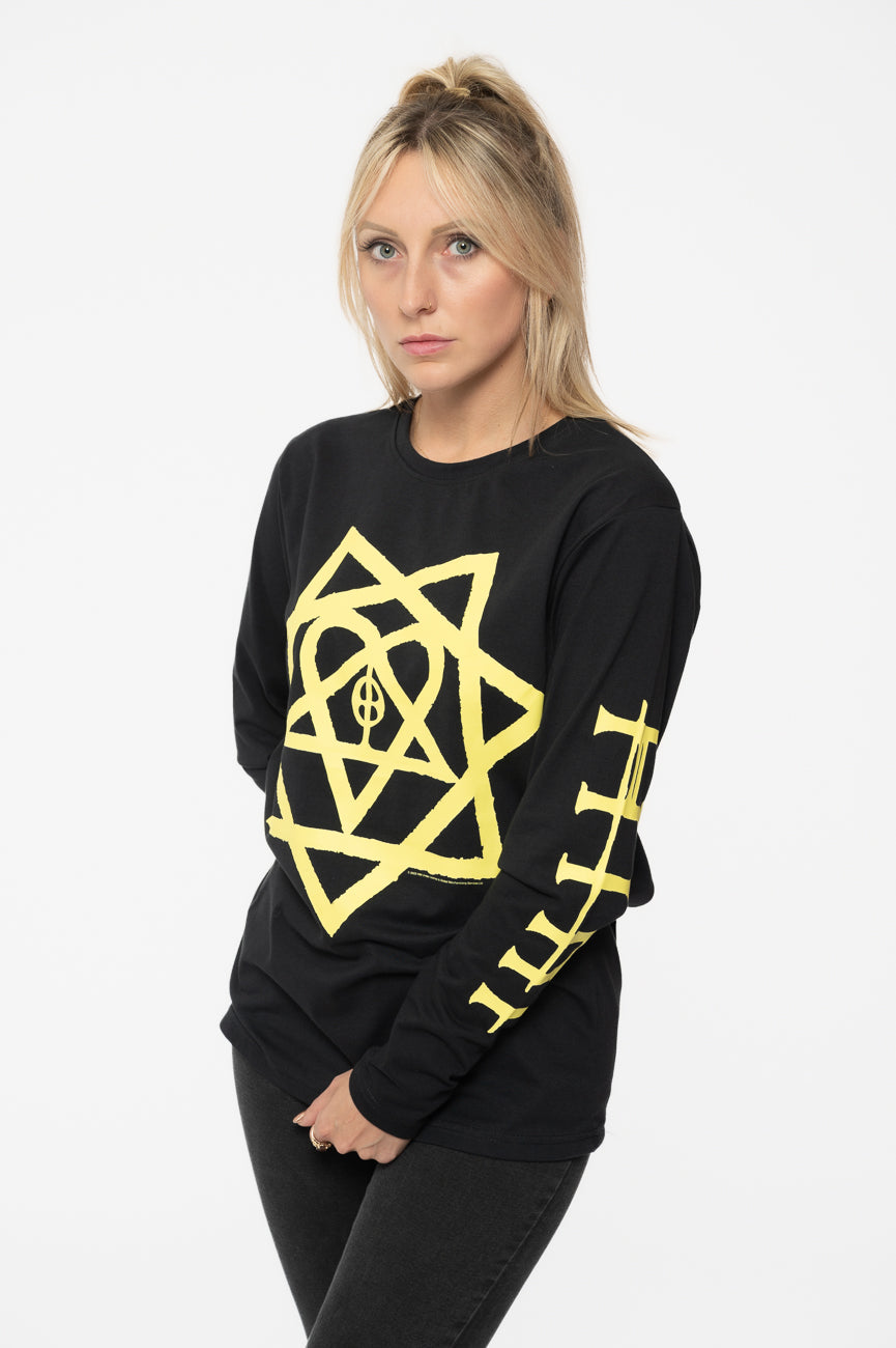 HIM Heartagram Band Logo Long Sleeve T Shirt product image 1