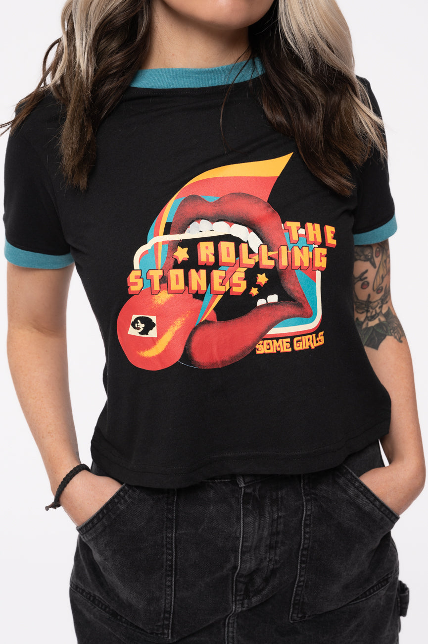 The Rolling Stones Some Girls Lick Crop Top product image 3