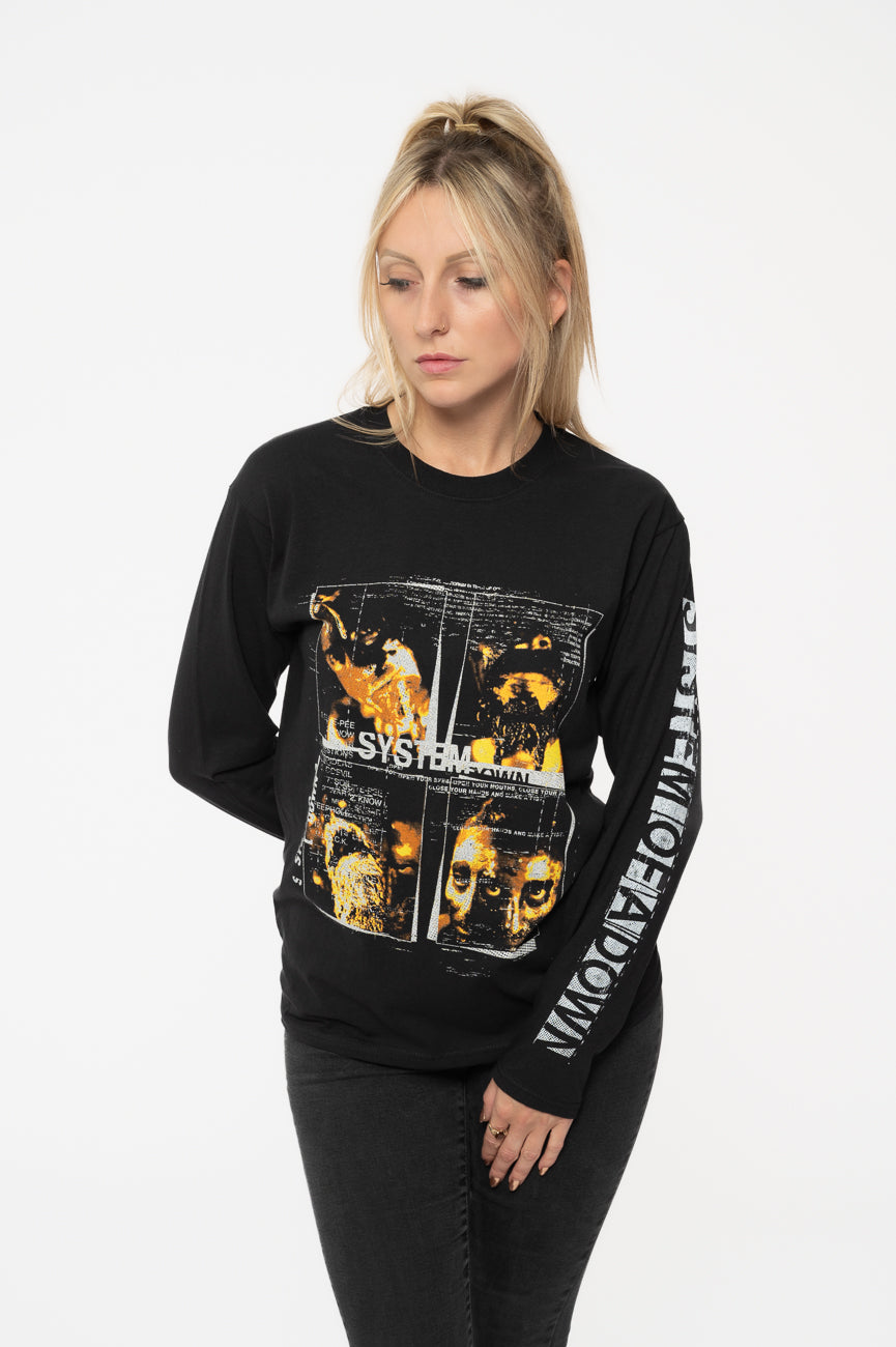 System Of A Down Face Boxes Long Sleeve T Shirt product image 1