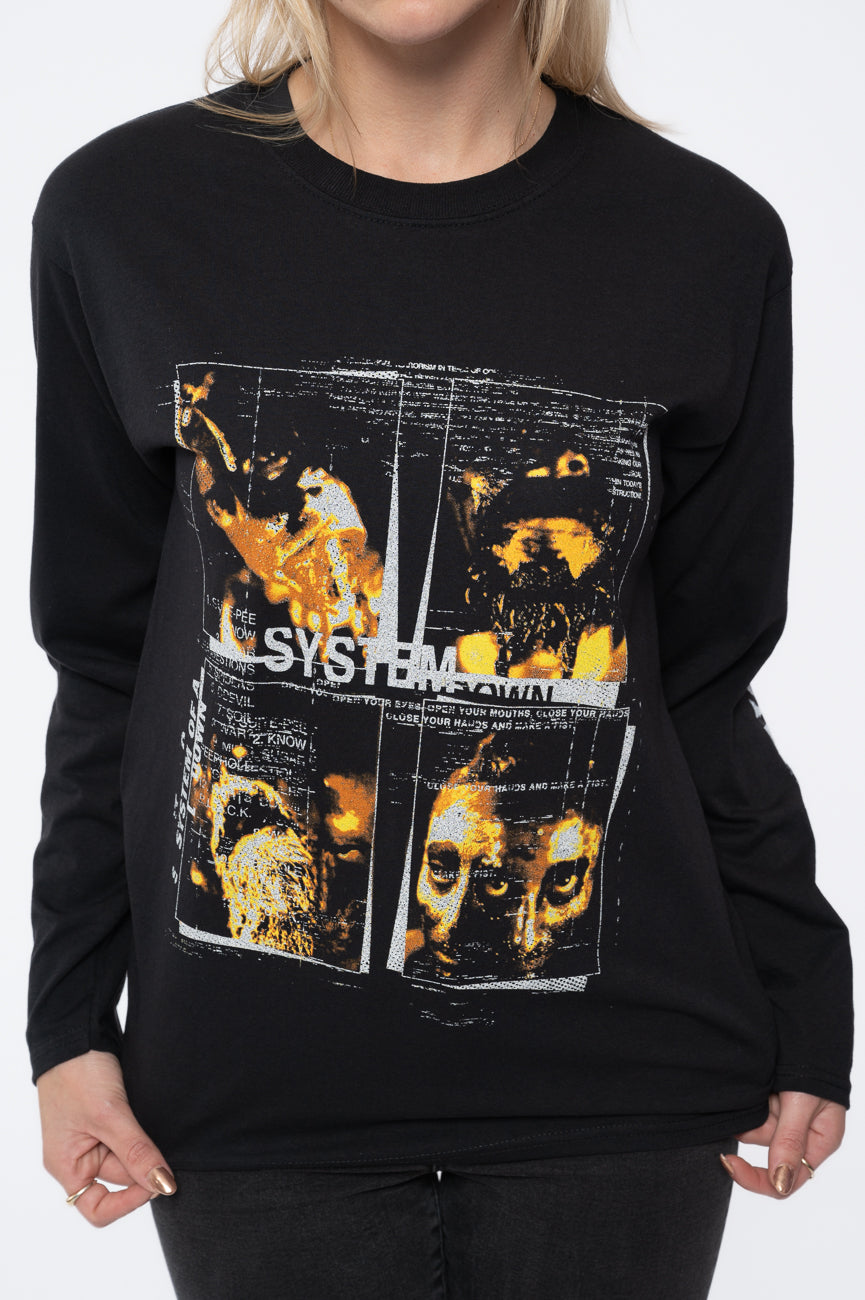 System Of A Down Face Boxes Long Sleeve T Shirt product image 3